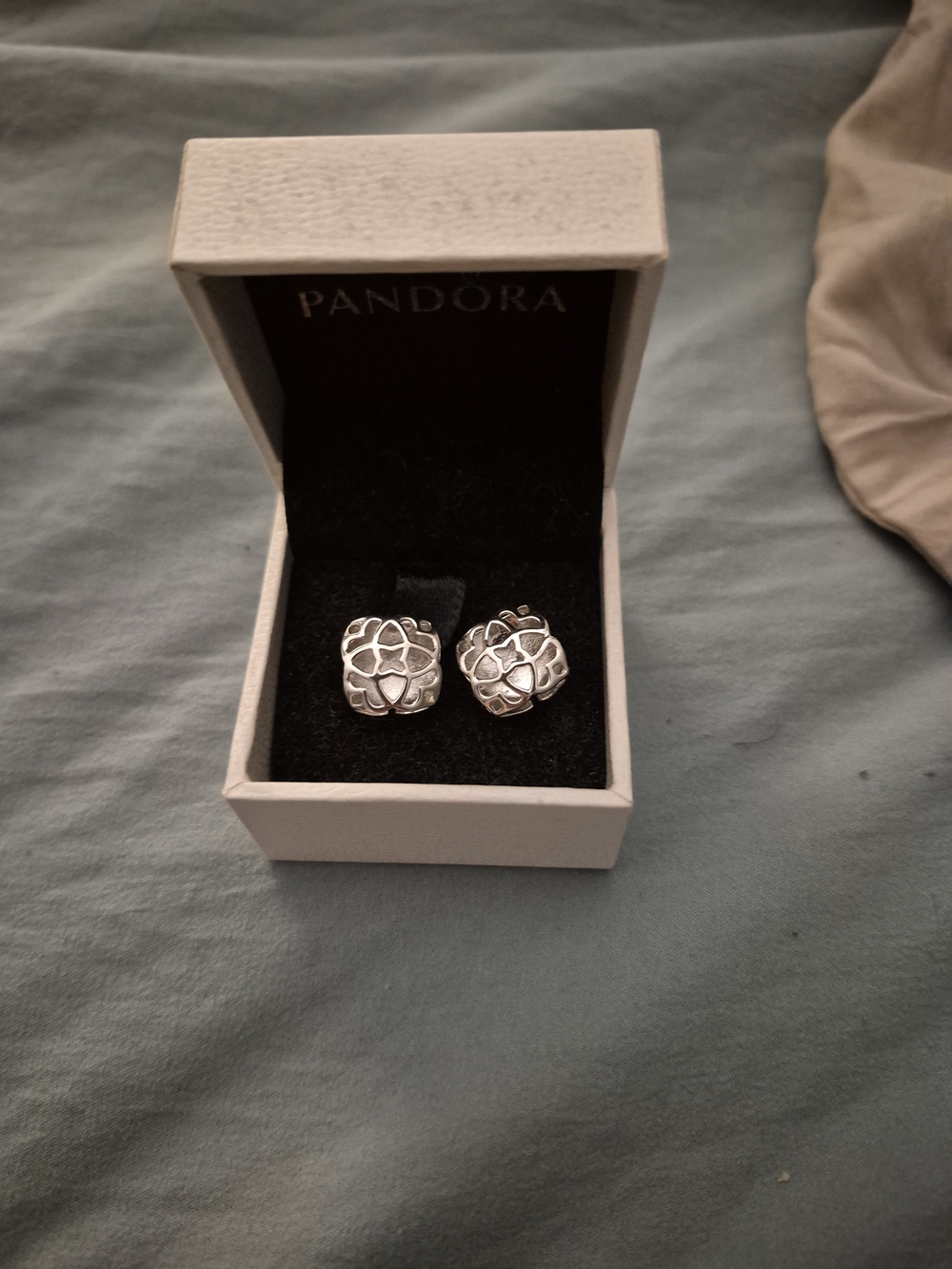 Kendra Scott Silver Floral Motif Stud Earrings